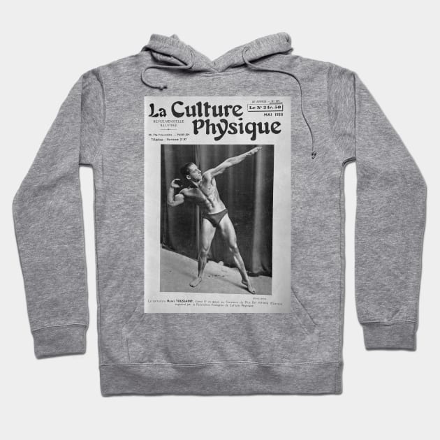 La Culture Physique - Vintage Physique Muscle Male Model Magazine Cover Hoodie by SNAustralia